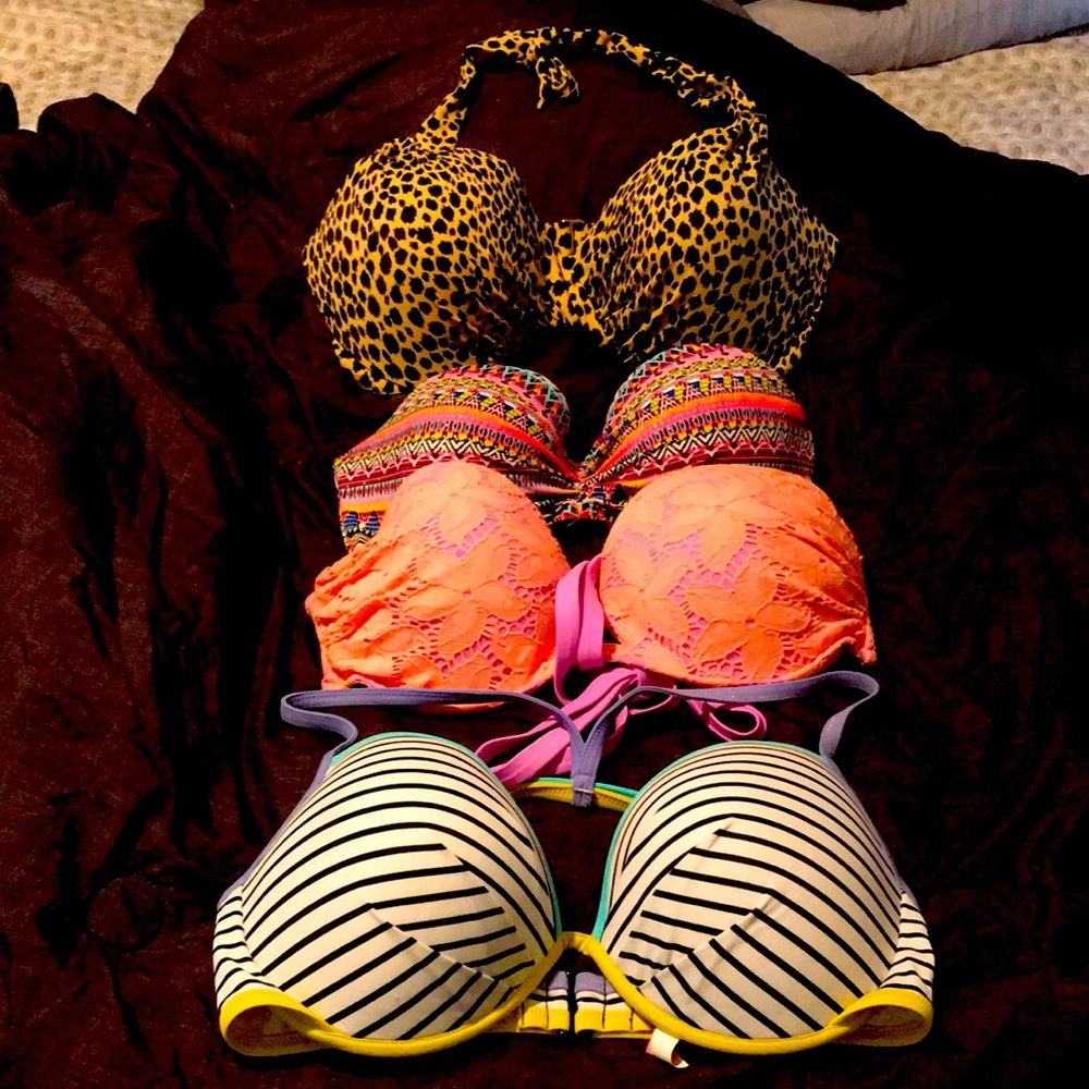 Size 36DD Victoria Secret bathing suit tops